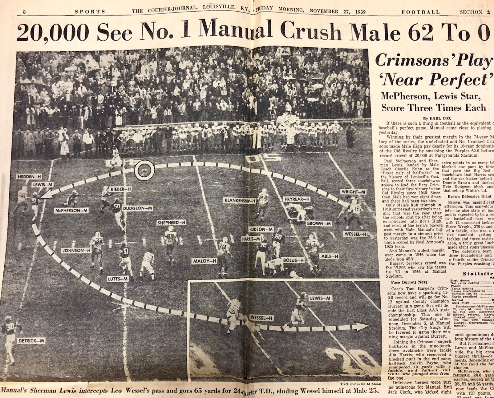Manual beats Male 62-0 CJ story
